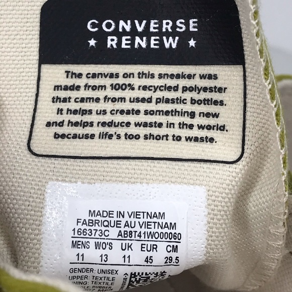 NEW Converse Low Cut Unisex Renew Chuck Taylor - Picture 11 of 13